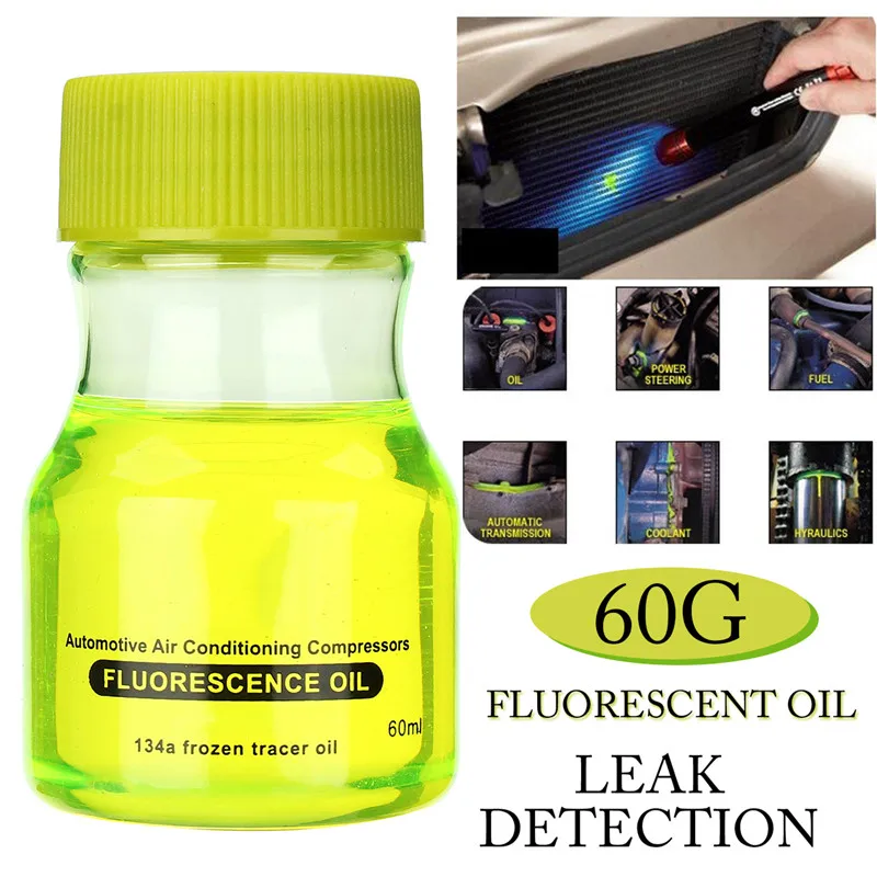 

Fluorescence Oil With Fluorescent Leak Detection Leak Test UV Dye For Detection Of Air Conditioning For Car A/C Pipeline Repair