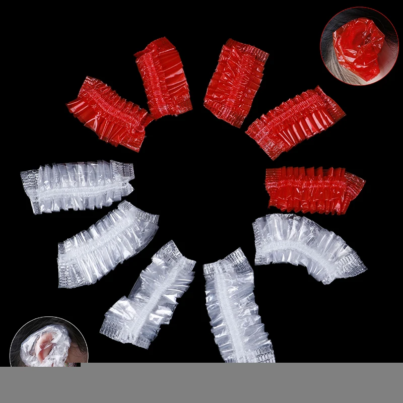 

Cover Ear Protection Hair Dye Protect Cap Hair Color Styling Tool HOT 100/200PC Disposable Hairdressing Earmuffs Salon Clear Ear