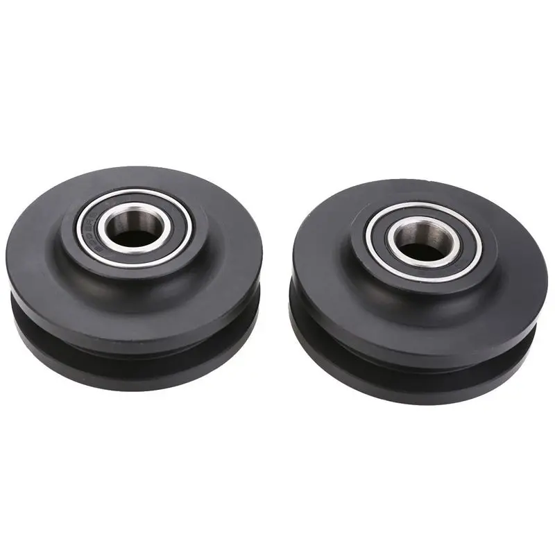 

Best 2PCS double bearing barn door pulley American sliding door pulley cabinet window pulley