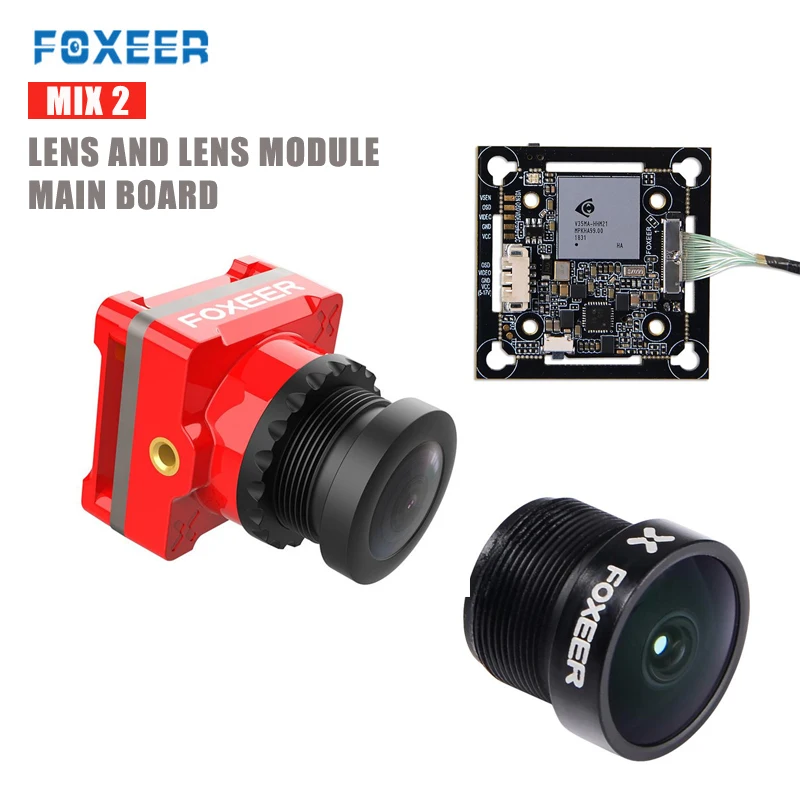 

Foxeer Mix 2 FPV Camera Spare Main Board & FPV Camera Lens & Lens Module Support 20x20mm/30.5x30.5mm Mounting Hole