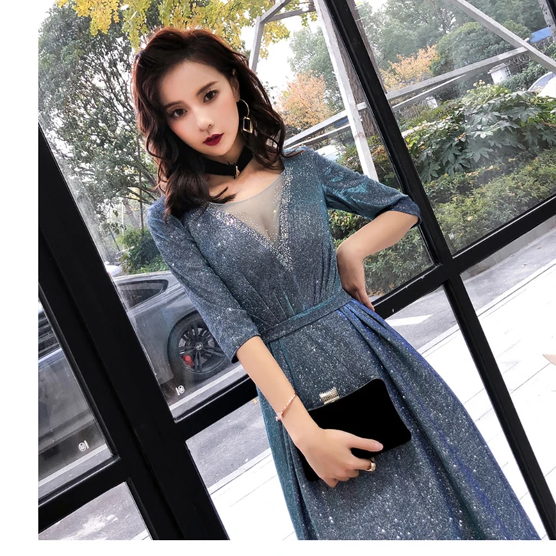 

Prom Dresses Plus Size Half ShoulderFormal Prom Party Gowns Long