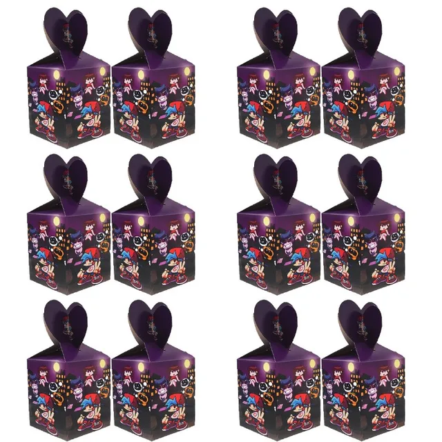 Bandai 12/24/36 Question Boy Birthday Party Candy Box Birthday Party Gift Box Souvenir Gift Candy Box Birthday Party Decorations A pack of 6pcs