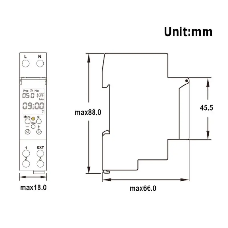 TM610 220 V/110 V Таймер одномодульный din-рейка 7 дней 24 часа программируемый 83XA