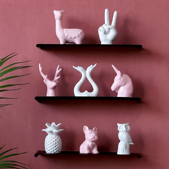 

Pineapple Flamingo Deer Decorative Statue Mini Resin Figurines/Sculpture Small Ornaments and Miniature Models Home Decor Crafts