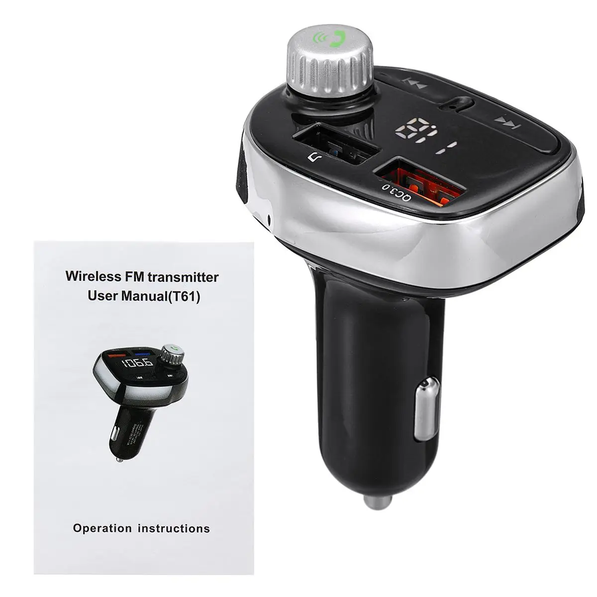 Беспроводной bluetooth Автомобильный MP3-плеер fm-передатчик радио lcd SD двойной зарядное устройство USB Комплект