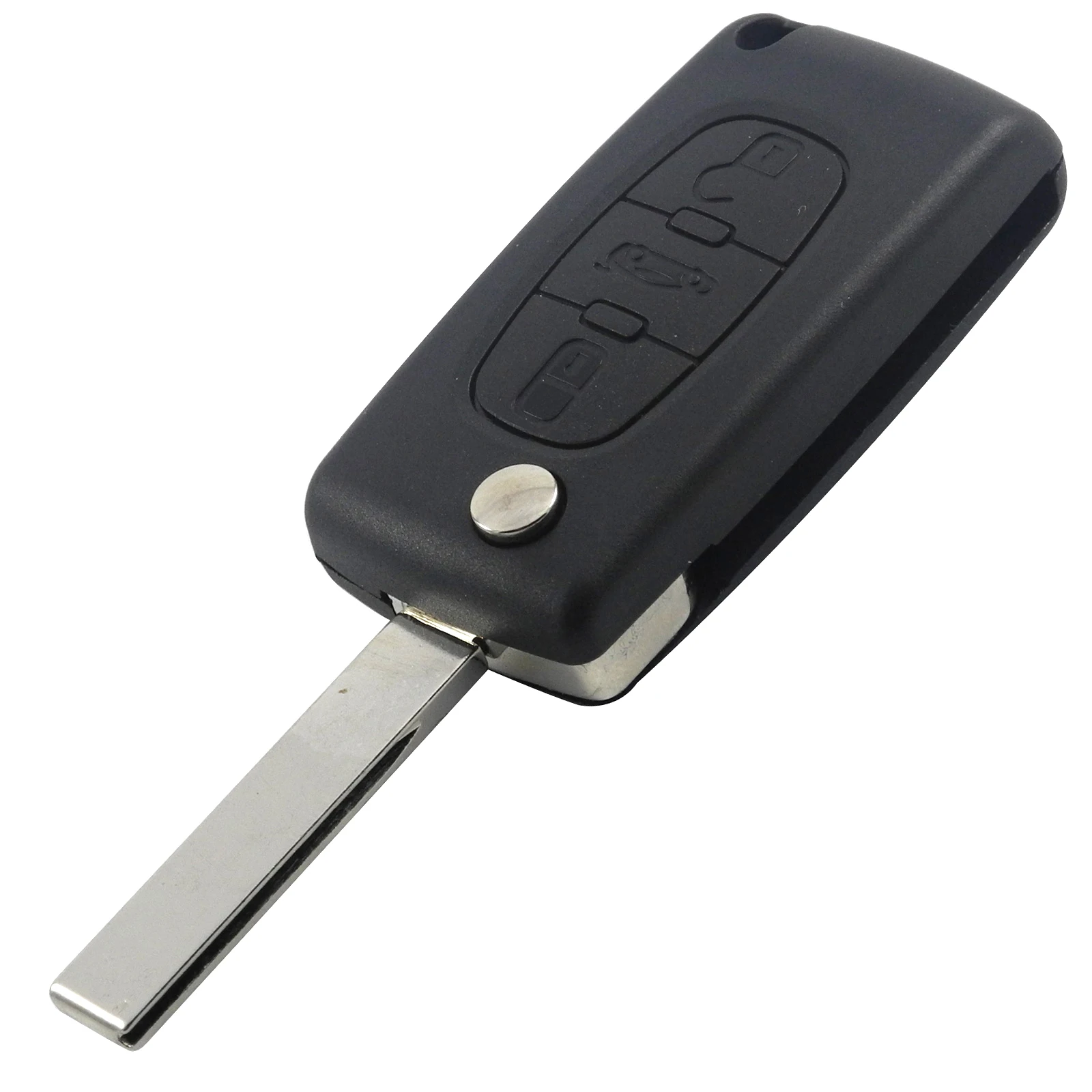 Jingyuqin флип Автомобильный ключ оболочки CE0536/CE0523 для Citroen C4 C5 C8 Xsara Picasso Berlingo peugeot 307 607 807 Partner лампа багажника