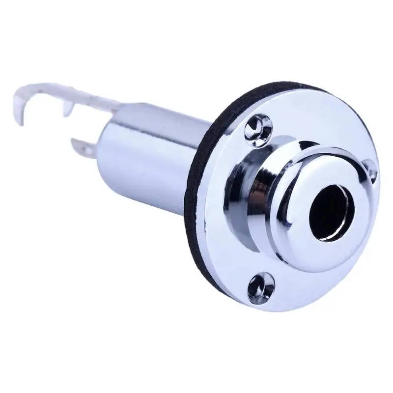 

6.35mm 1/4" Metal Guitar Jack Socket Connector Female Panel Mount for Acoustic Electric Bass Guitar Parts & Accessories