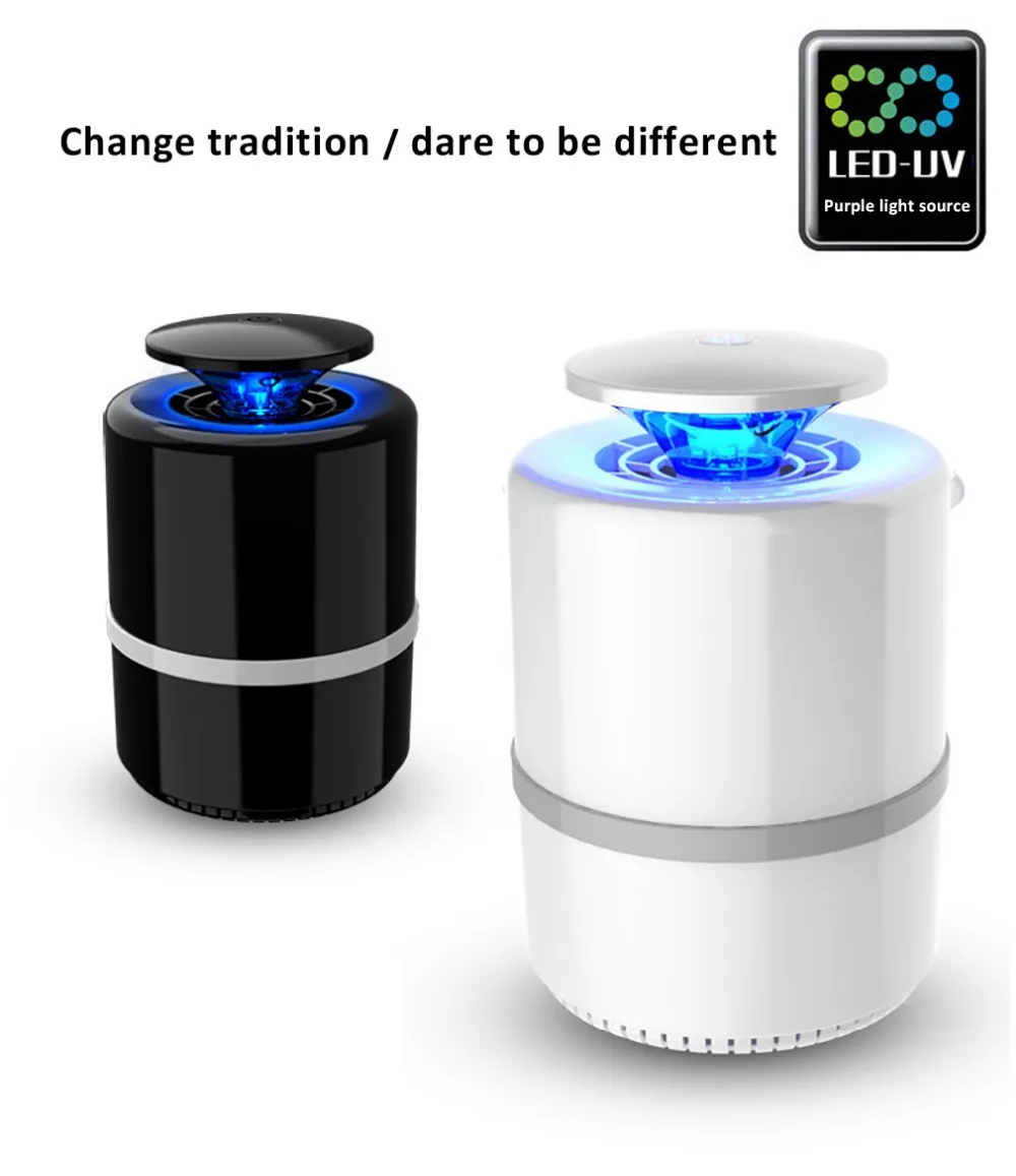 OUTAD USB Electric Mosquito Killer Lamp Photocatalysis Mute UV Night Light Fly Traps Health For Baby Home Use