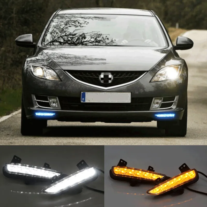 Светодиодный противотуманный светильник дневной ходовой DRL лампа для Mazda 6 Mazda6 GH