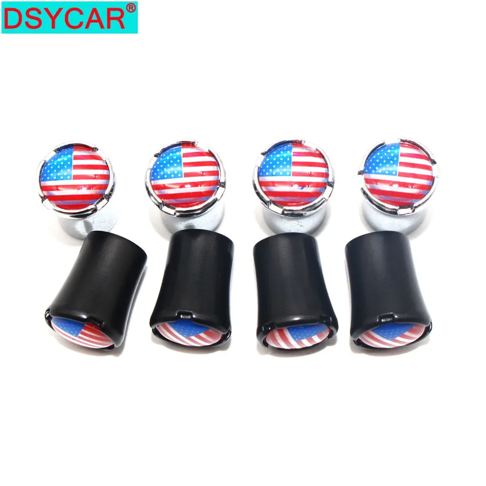 

DSYCAR 4Pcs/Set Car Styling Zinc Alloy Car Tire Valve Caps Wheel Tires Tire Stem Air Cap Airtight Covers