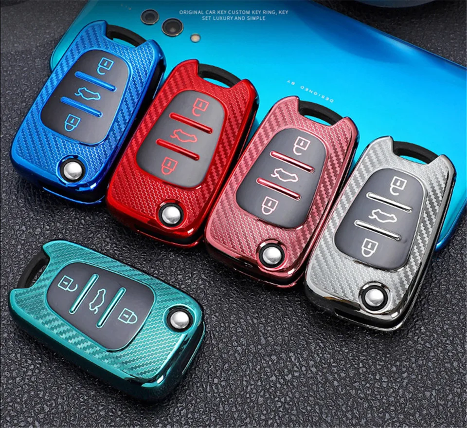 Cover chiave telecomando per Hyundai I30 IX25 Creta IX35 HB20 Solaris Elantra Accent per Kia K2 K5 Rio - H3d724fcba0d24b73bf92387663d07044n