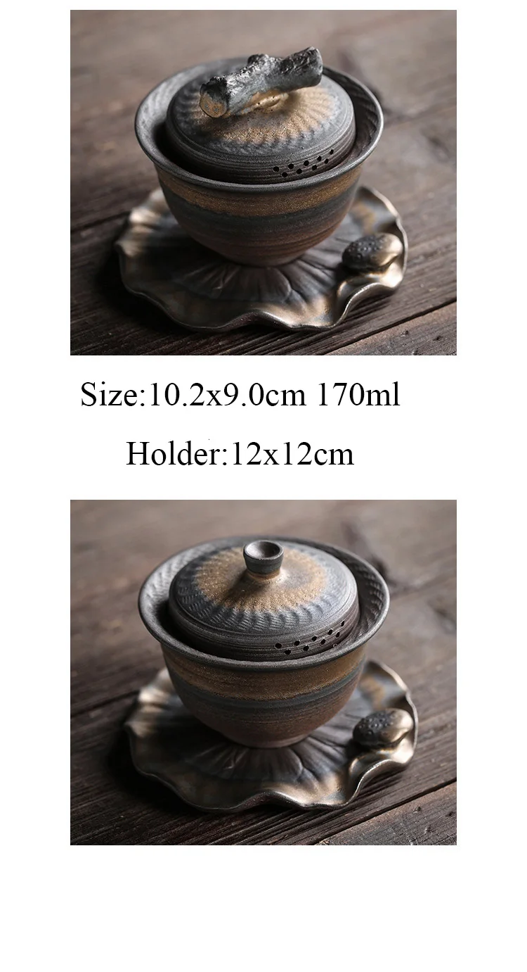 LUWU керамические чайники gaiwan винтажные чайные наборы Китайский кунг-фу чайный сервиз, кружка для вина