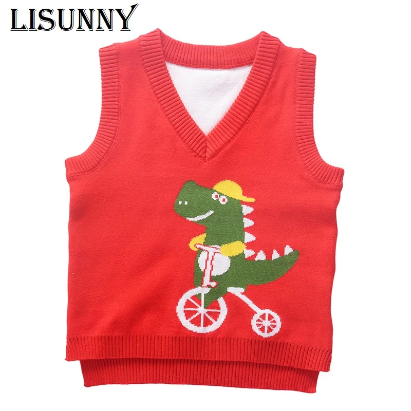 baby boy red sweater vest