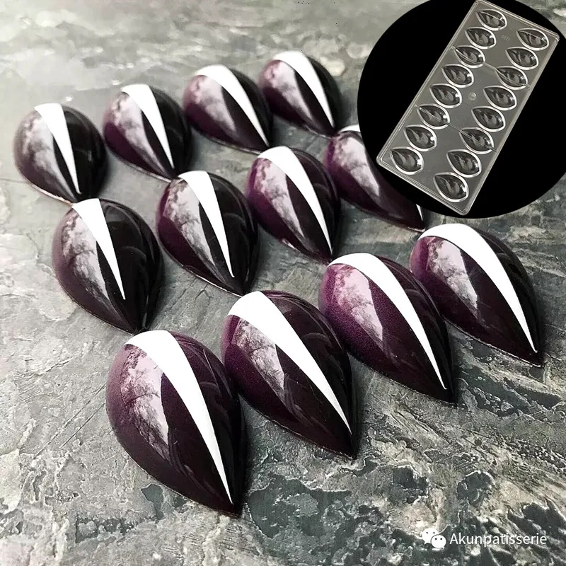 Chocolate Candy Bars Form Molds Polycarbonate Molde Pare Chocolate Sweet Moulds Plastic for Chocolate Bakery Baking Pastry Tools