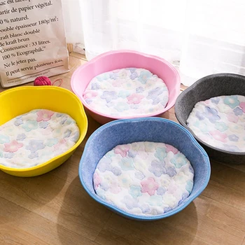 

Round Dog Beds Mats Pet Cat Bed House Supplies House Indoor Cat Mat Ojin Gato Kat Mand Cama Gata Lit Floor Protecter Pads 50WM16