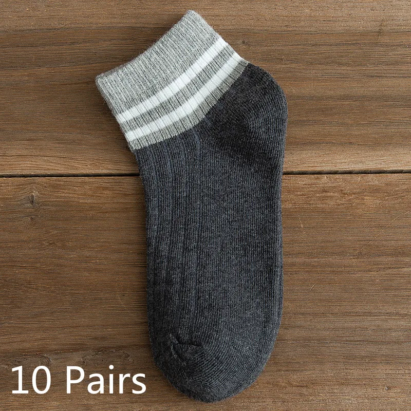 10 Pairs Low Tube Woman Stripe Cotton Socks For Spring Summer Autumn Women Low-Cut Shallow Mouth Socks Ins Tide Sports Socks wool socks women Women's Socks