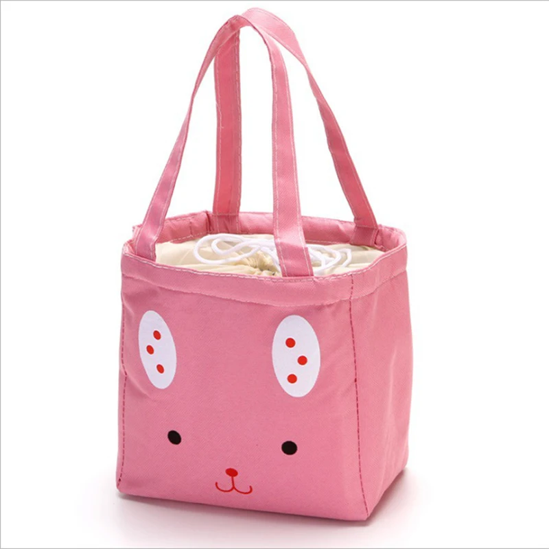

4 Persons Fashion Portable Lunch Bag Drawstring Beam Mouth Insulated Cooler Bag Men Women Large Capacity Waterproof Picnic Bag