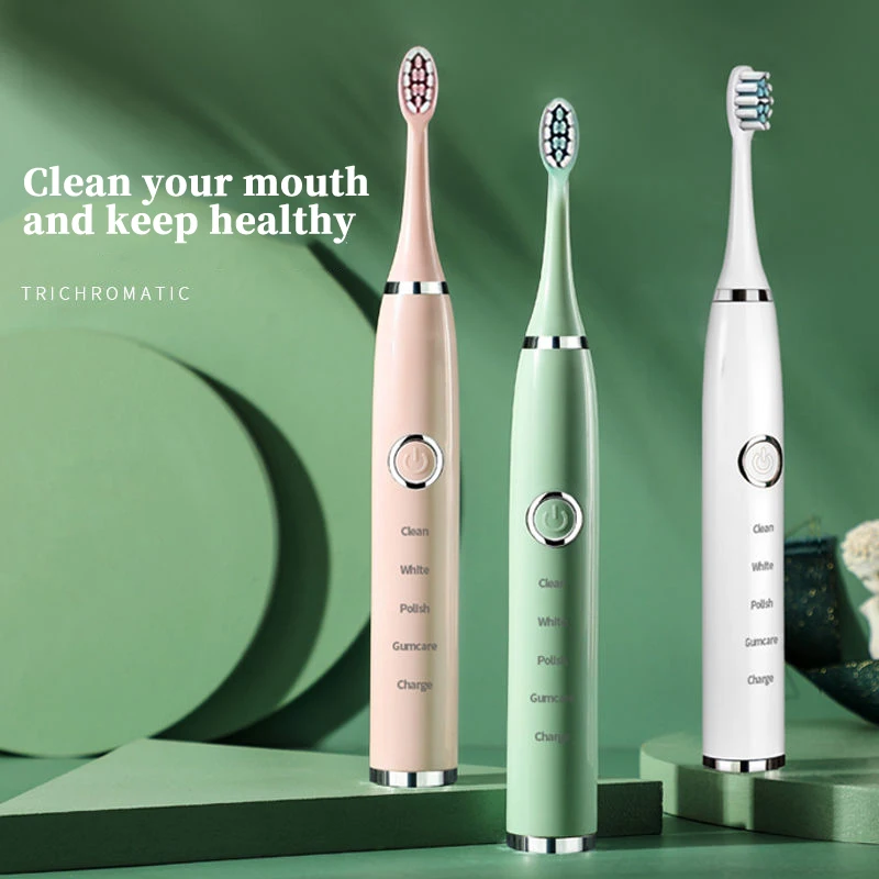 Sonic Electric Toothbrush Adult Timer Brush 5 Mode USB Charger Rechargeable Tooth Brushes Replacement Heads Set home gift Sonic Electric Toothbrush Adult Timer Brush 5 Mode USB Charger Rechargeable Tooth Brushes Replacement Heads Set home gift