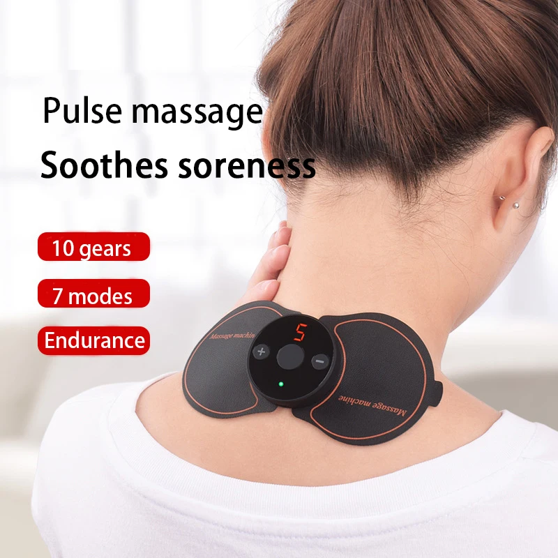 

Mini Electric Neck Massager Cervical Massage Stickers Neck Stickers Cervical Vertebra Physiotherapy Instrument