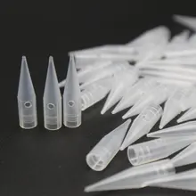 100 шт Одноразовые традиционные колпачки для игл для перманентного макияжа татуировки пластиковые наконечники иглы