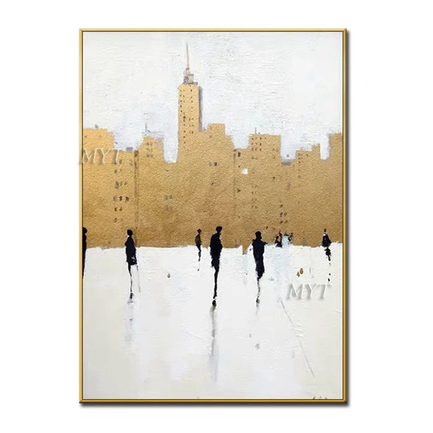 Preise Abstrakte Ölgemälde auf Leinwand Wand Bilder für Wohnzimmer Decor Hohe Qualität Pop Kunst Palette Messer Malerei