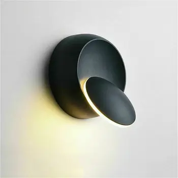 

6W 3D Rotation LED Wall Lamp Sconce Porch Bedroom Balcony Ceiling Light Bulb