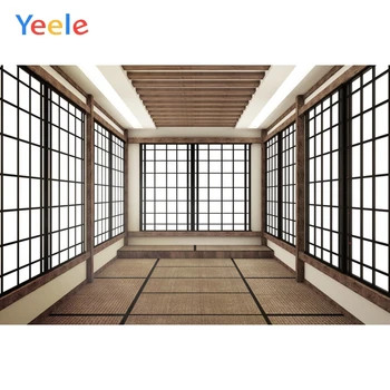 

Yeele Wooden Building Window Frame Interior Scenery Portrait Photo Background Japanese Photographic Backdrops For Photo Studio