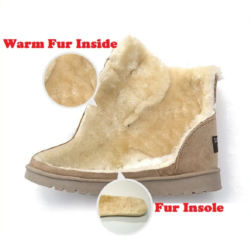 Для женщин зимние ботинки теплые ботинки на плоской подошве размера плюс, кружевные туфли на высоком тонком каблуке со шнуровкой Женская обувь Новая красивая из ткани флок, меховые замшевые ботильоны для женщин