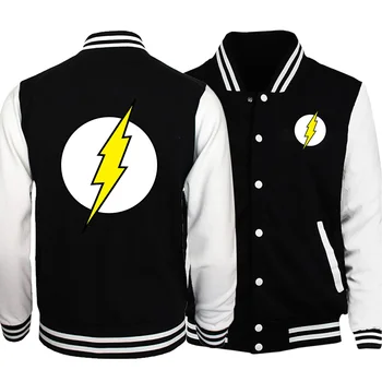 

Men fashion printed black baseball uniform warm fleece sweatshirt snap button jacket 2019 autumn winter casual man tracksuit top