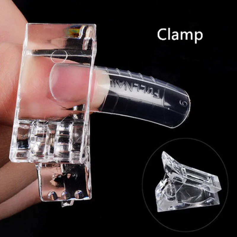 

1pc 2019 Nail Form Hot Sale Nail Tips Clip Transparent Finger Poly Quick Building Gel Extension Nails Art Manicure Tool