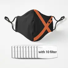 My Hero Academia Katsuki Bakugo Face Mask Industrial 3Ply Ear Loop Adult Filter Hygiene Thicken Adult's Face Mouth Mask