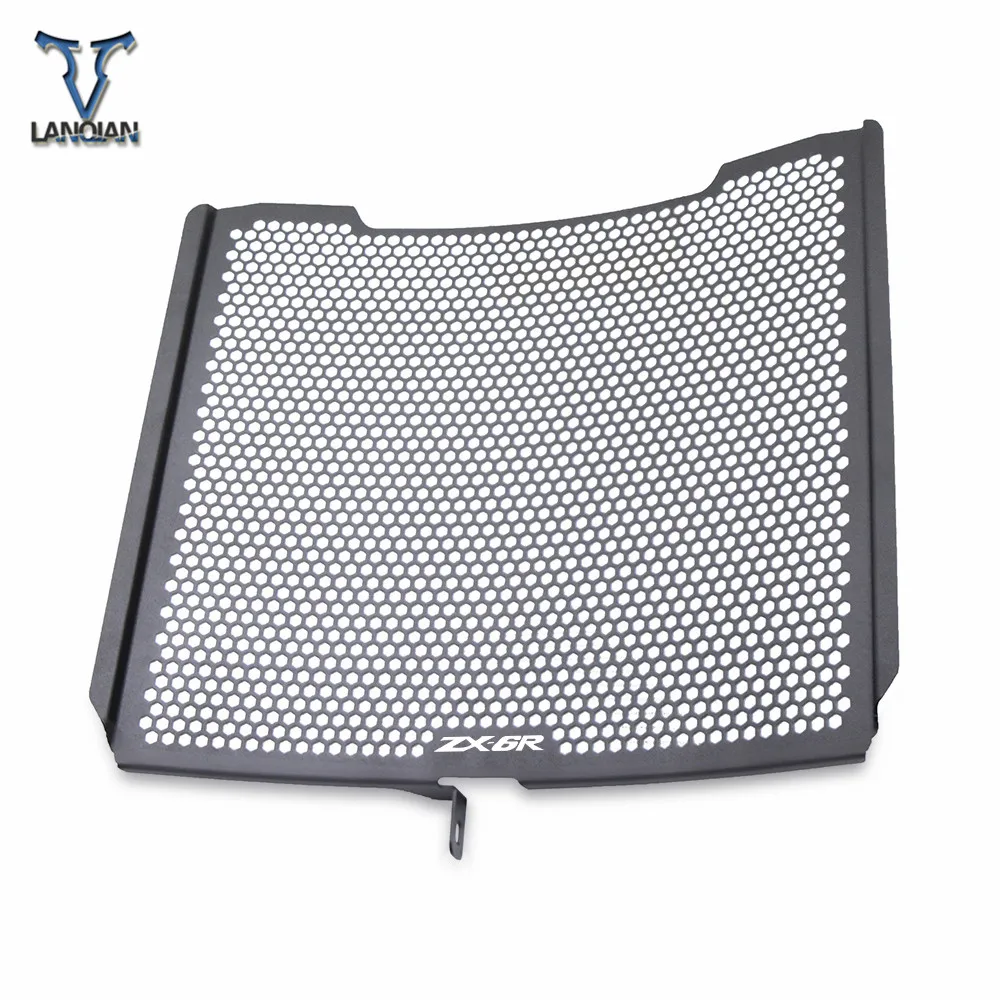 Radiator Grill Motorcycle Accessories Radiator Grille Guard Cover For Kawasaki ZX6R Radiator Guard 2013 2014 2015 2016 2017 2018