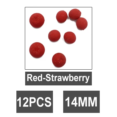 14MM-Red 15 шт. рыболовные приманки для ловли карпа, приманка для ловли карпа, пузырьковый шар, фруктовый запах, плавающие шарики, приманка для ловли карпа, 12/14 мм - Цвет: 14MM-Red