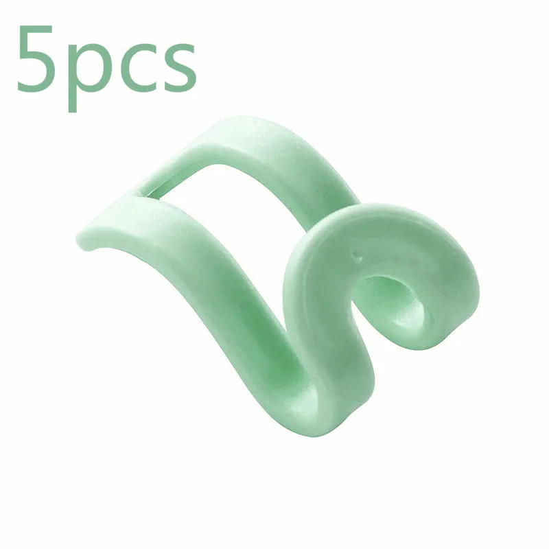 Green 5 шт. креативные мини-Вешалки для одежды, пластиковые компактные крючки для одежды, вешалки для детской одежды, шкаф, органайзер для хранения - Цвет: Green