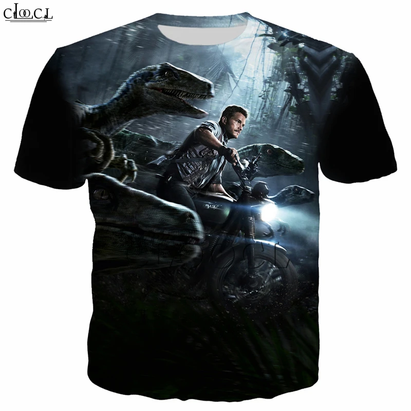 T Shirt 5 Футболки с принтом «Парк Юрского периода» для мужчин и женщин, футболка с 3D изображением динозавра, Забавный принт с животными, толстовка с коротким рукавом, повседневные топы - Цвет: T Shirt 5