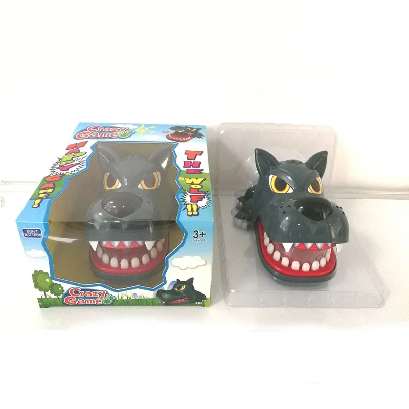 

Strange New Trick Bite Finger Wolf Desktop Parent And Child Game Funny Cartoon Big Bad Wolf Tooth Extraction Bite Toy