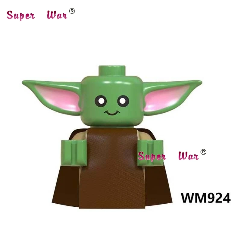

Single Baby Yoda Mandalorian Jango Fett Sith Jet Trooper Imperial Transport Pilot Gunner building blocks model bricks toys