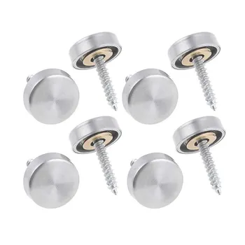 

16 mm Stainless Steel Mirror Nails Screw Cap (8 Pieces)