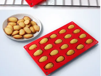

1pc 20 Cavity French Madeleine Silicone Cake Shell Chocolates Cookie Mould Candy Mold Ice Cube Tray High Quality Cakes Tools