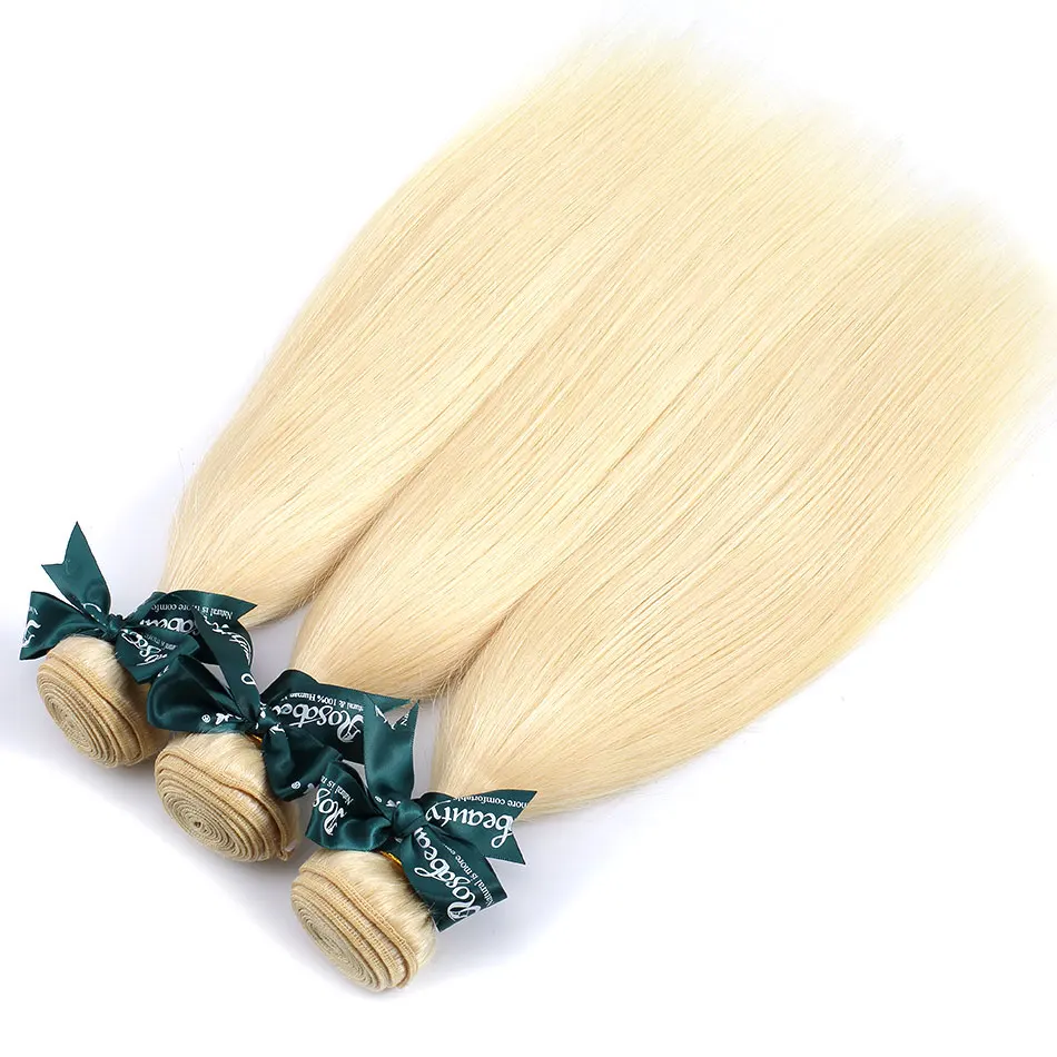 Rosabeauty, блонд, прямые человеческие волосы, 613 цветов, вплетаемые пряди, 1, 3 шт., Remy, бразильские волосы, 613 блонд, 10-30 дюймов, пряди