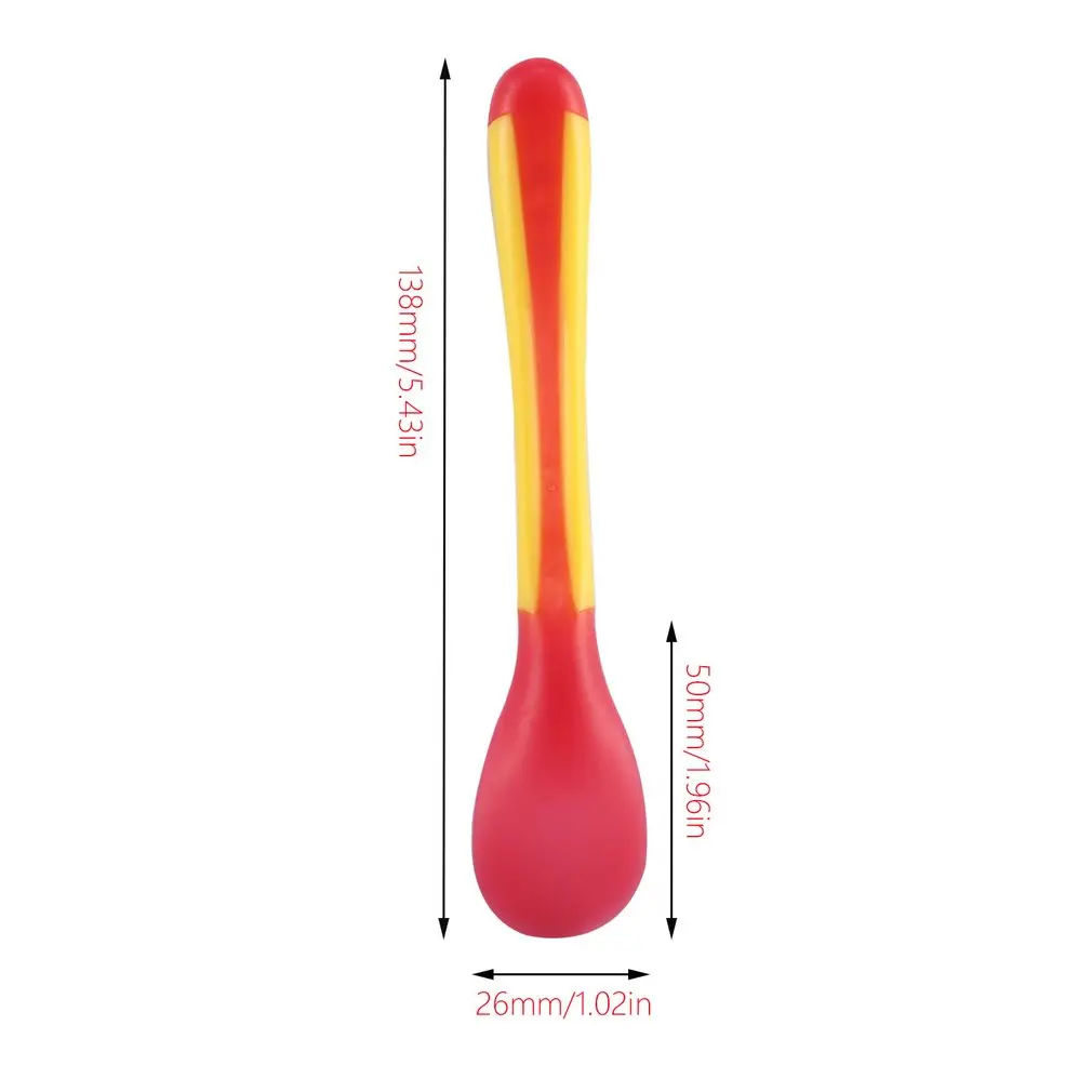 Temperature Sensing Spoon for Baby Safety Infant Feeding Spoons Kids Children Boy Girl Toddler Flatware Drop Shipping
