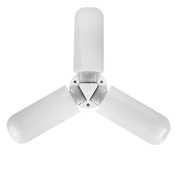

E27 LED Bulb Foldable Fan Blade Bulb 85-265V 45W LED Lamp Super Bright White 6500K For Indoor Home Ceiling Light