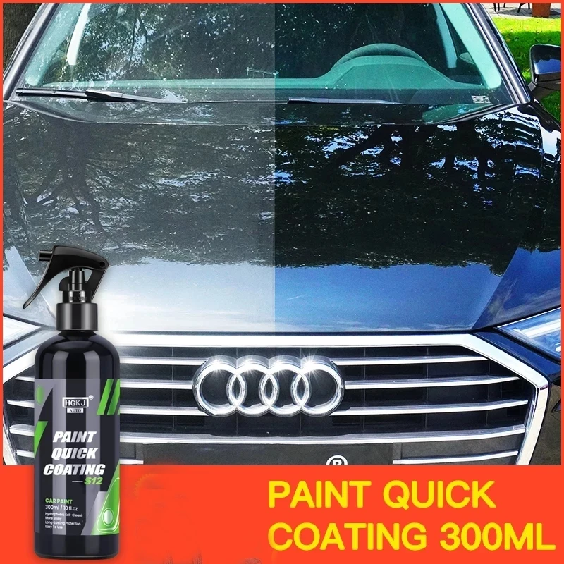 Hgkj S12 Vernice Per Auto Quick Nano Ceramic Coating Body Polish Hydrofobic Spray Liquid Ceramics Glass Panel Polish Per La Pulizia Delle Auto