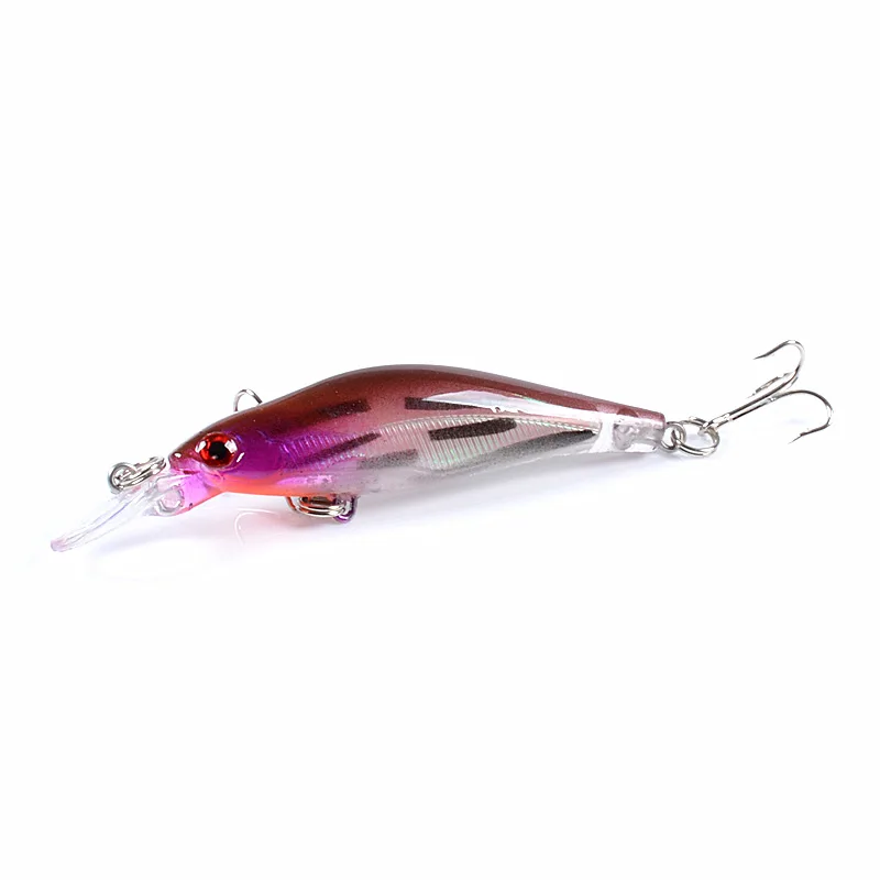 8mm 6.3g Rudra Hard Fishing Lure Minnow Bait Artificial Bait Lure Swimbait Wobbler with 2 High Quality Hooks - Цвет: 4