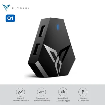 

FLYDIGI Q1 Mouse And Keyboard Converter Mobile Phone Gaming Auxiliary Controller Bluetooth 4.0 With USB Port Support IOS Android