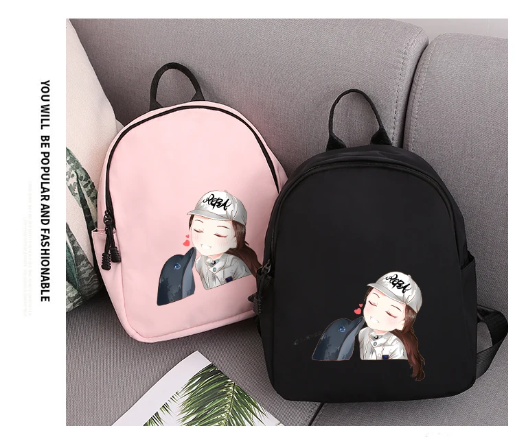 2019 New Dolphin Girl Preppy Style Travel Women Backpack Girls Teenager Mini School Bag High Quality Waterproof Oxford Backpacks