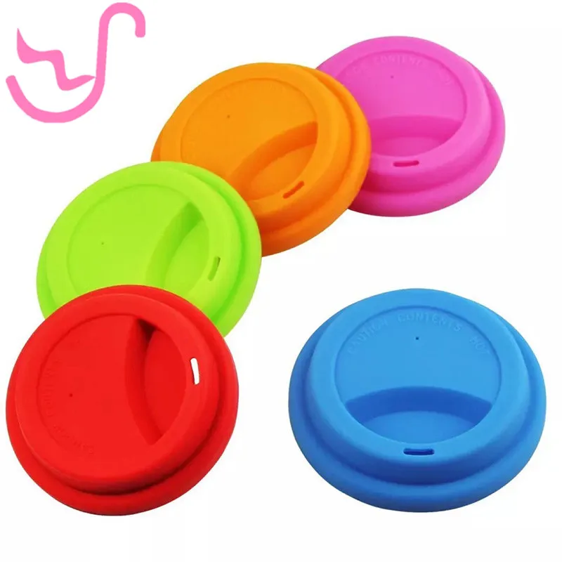 

Free Shipping Silicone Drinking Cup Lid Coffee Mug Cover Tea Coffee Cup Seals Kitchen Accessories Approx. 9Cm