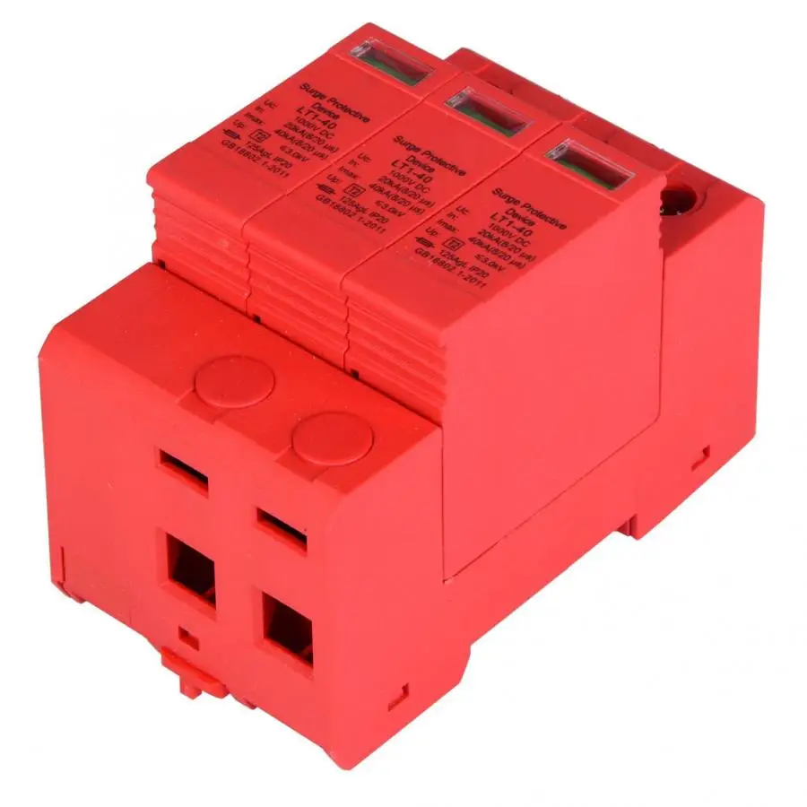Generic Surge Protective Device Spd 3p 3.0kv 20ka/40ka Din Rail Dc