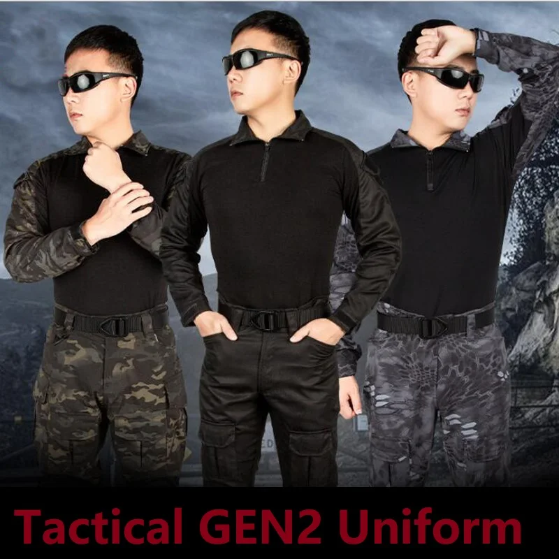 

Outdoor Tactical Combat Uniform G2 Shirt & Pants US Army Camo Paintball Military Army Uniform Hunting Airsoft Shooting Clothes