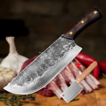 

Slaughter Knife Cutting Meat Knives Hand Forging Kitchen Chef Knife Tools Slicing Chopper Chinese Cleaver Cutter